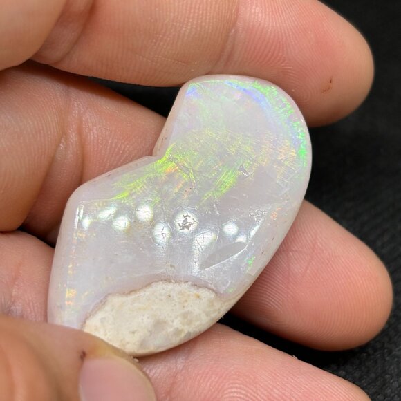 Full Flash Rubbed Polished US Spencer Idaho Opal Specimen Collectible - Picture 3 of 9